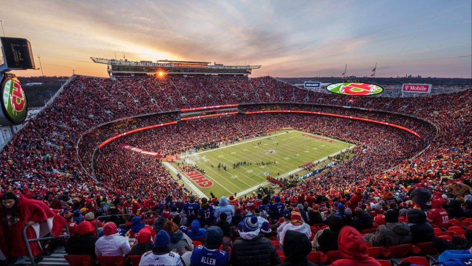 The Chiefs play at one of the most iconic stadiums in sports
