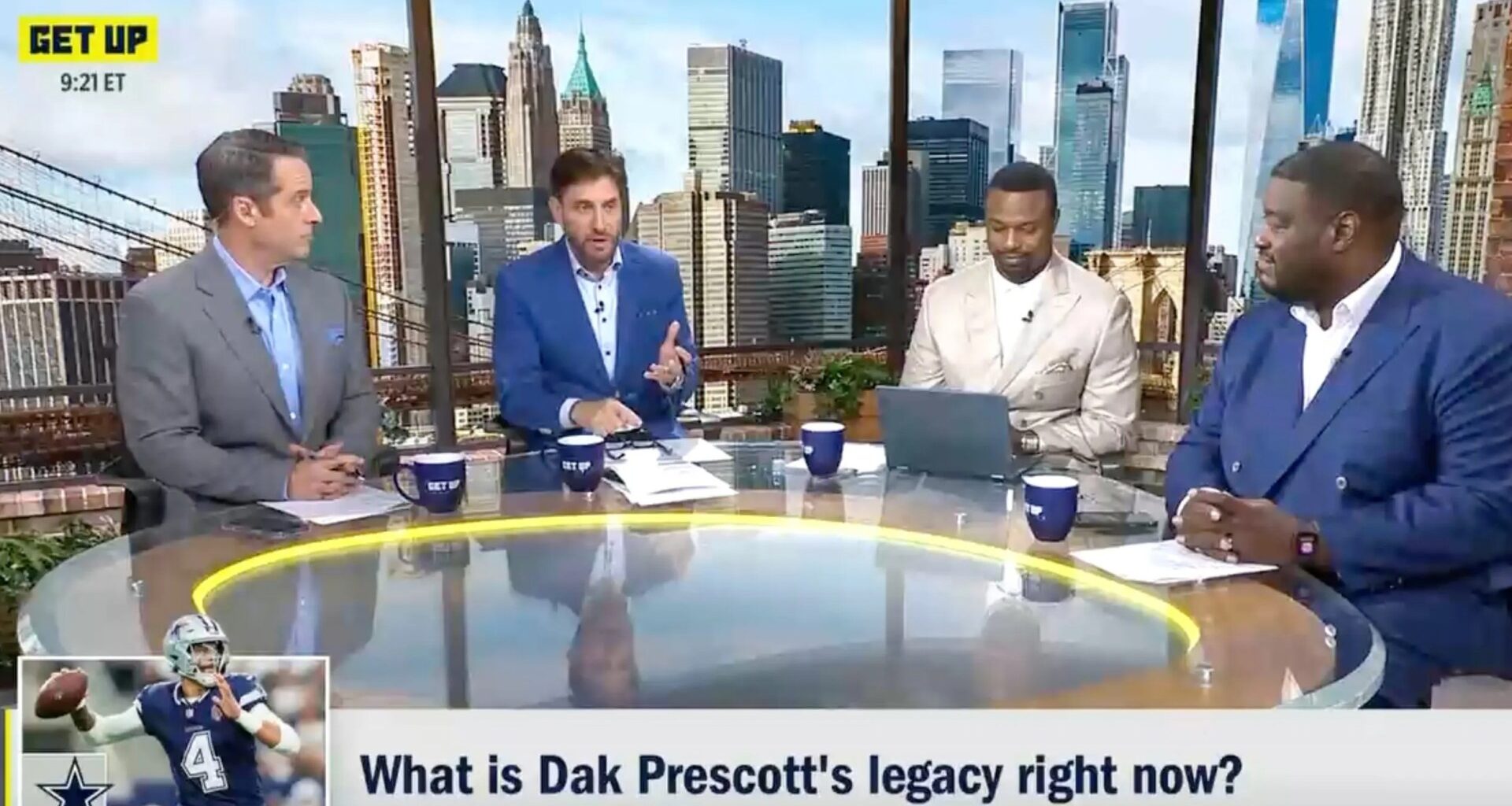 'Why though?' - ESPN viewers left confused by Dak Prescott debate live on Get Up with NFL season not on for months
