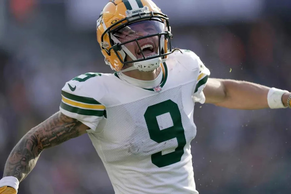 Wide receiver Christian Watson of the Green Bay Packers. Mark Hoffman USA Today