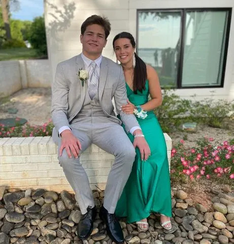 Drake Maye/Instagram Drake Maye (left) and Ann Michael Hudson