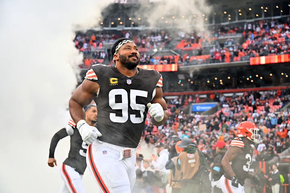 Myles Garrett should be a top contender for NFL Defensive Player of the Year again this season. (Photo by Jason Miller/Getty Images)
