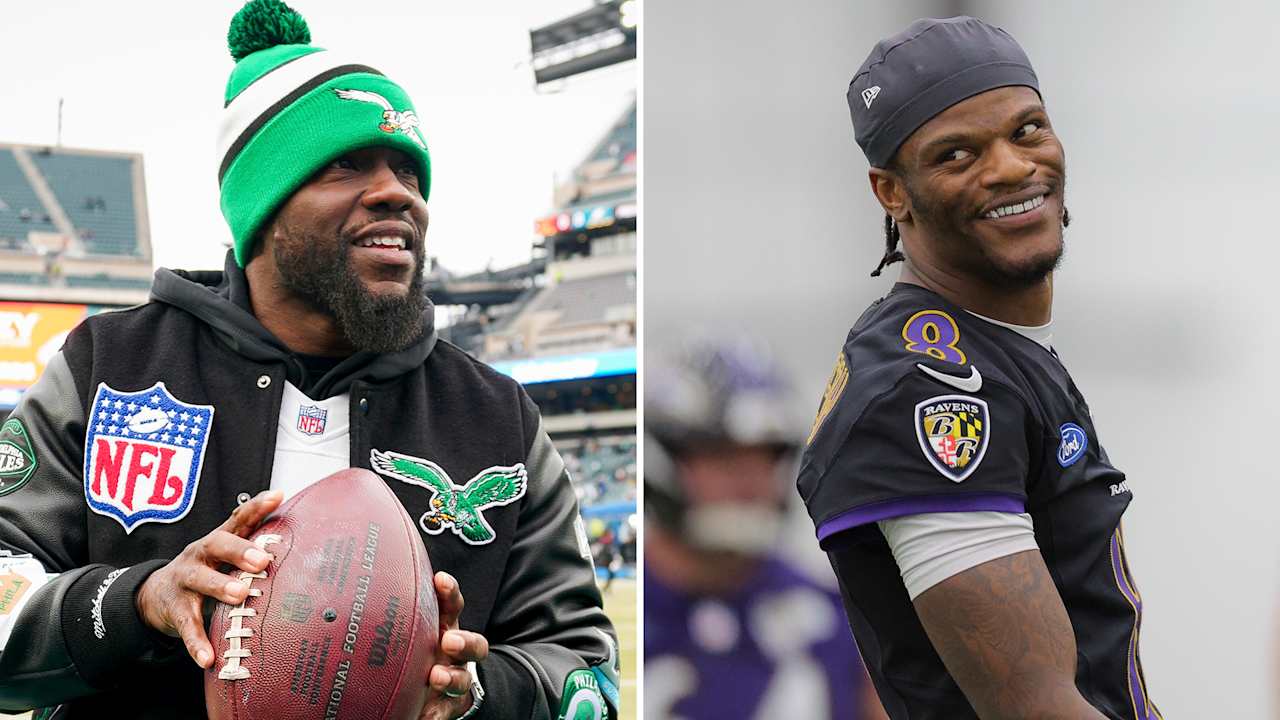 Lamar Jackson, Kevin Hart Chill Out on Comedian’s Show