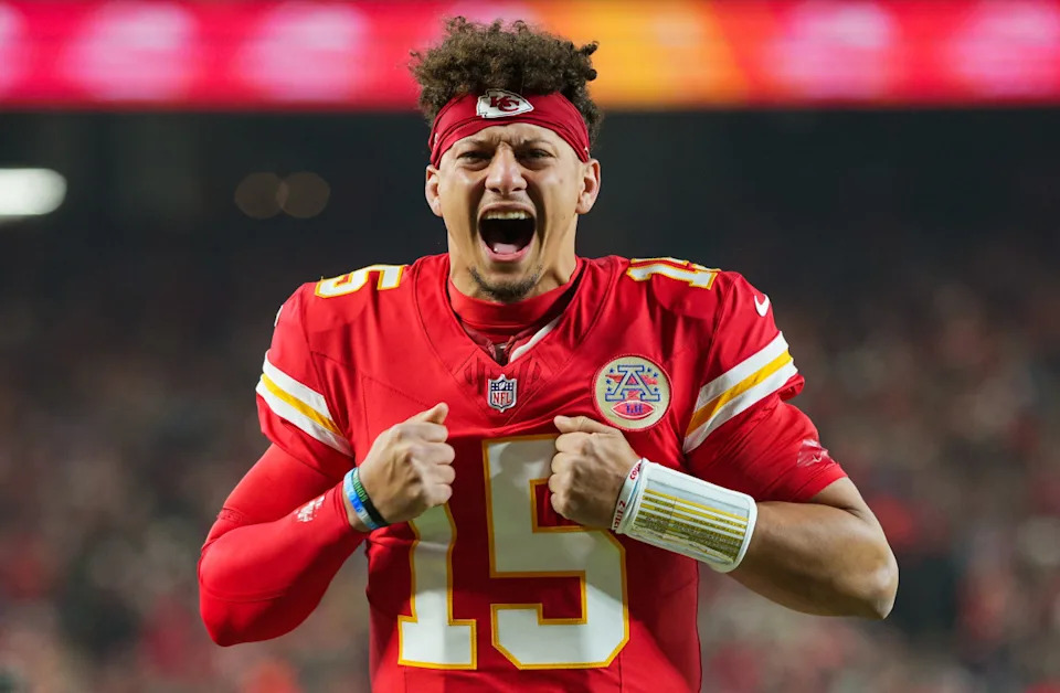 Kansas City Chiefs quarterback Patrick Mahomes (15).Jay Biggerstaff-Imagn Images
