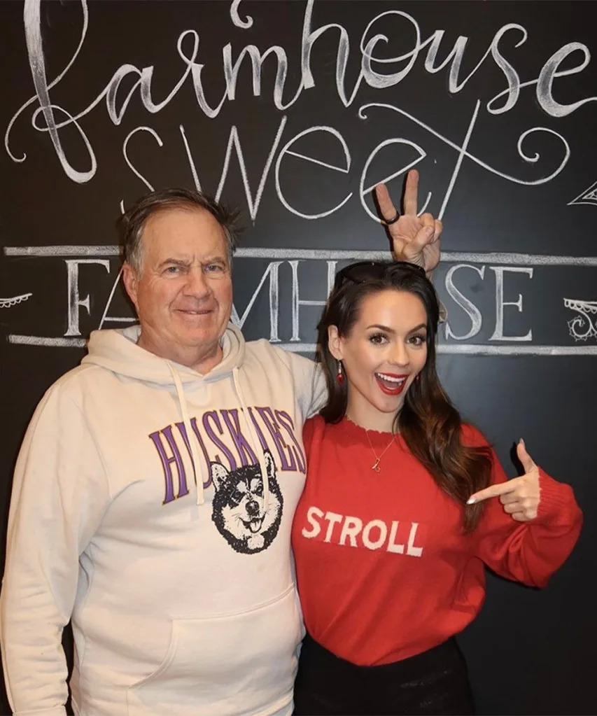 Bill Belichick and Jordon Hudson at a holiday event in Nantucket in December 2024. Instagram/Jordon Hudson