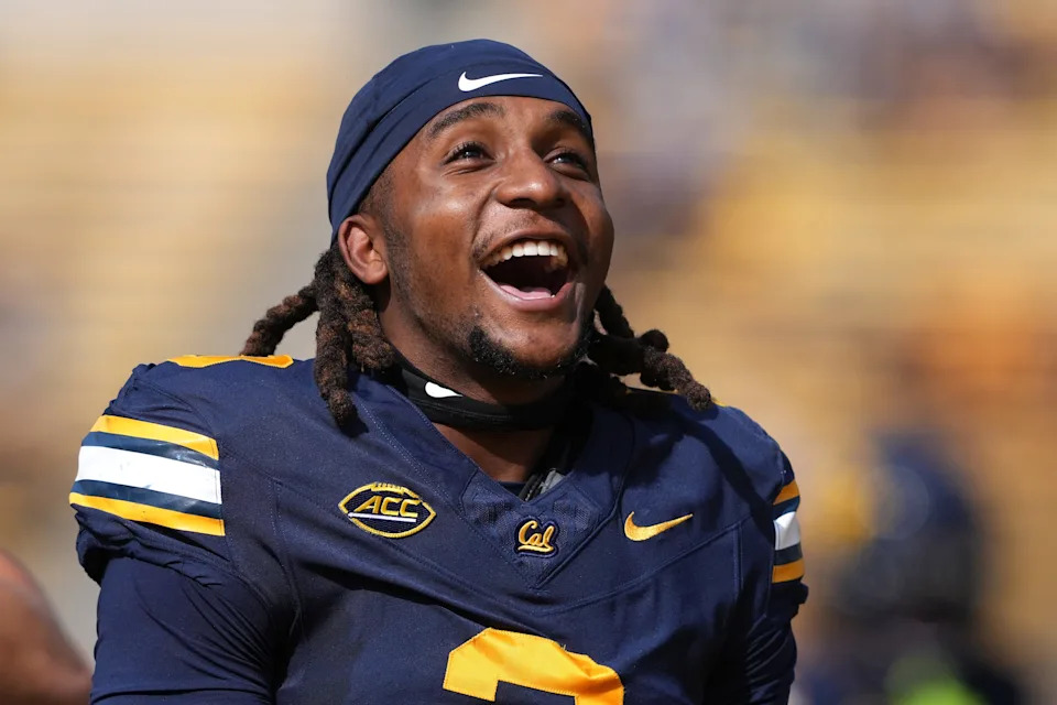 Oct 26, 2024; Berkeley, California, USA; California Golden Bears defensive back Nohl Williams (3) before the game against the Oregon State Beavers at California Memorial Stadium. Mandatory Credit: Darren Yamashita-Imagn Images