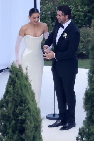 BACKGRID Hailee Steinfeld and Josh Allen during their wedding ceremony