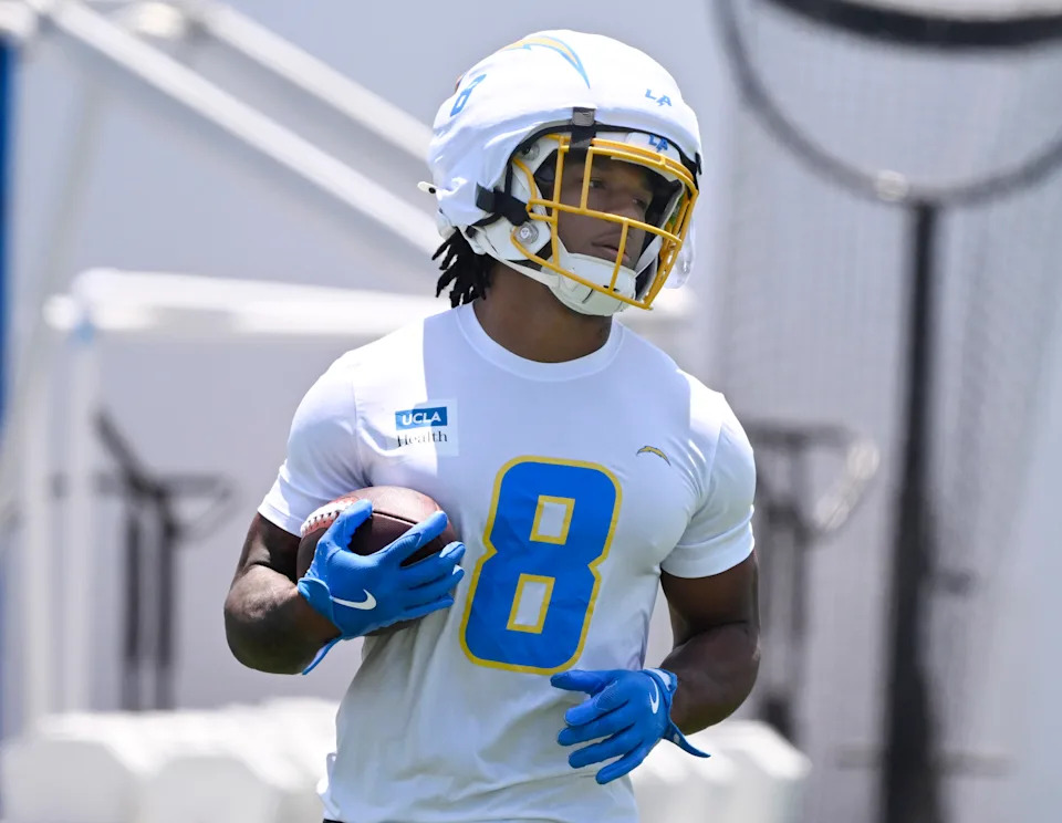 Running back Omarion Hampton should have a big role for the Los Angeles Chargers as a rookie. (Photo by Keith Birmingham/MediaNews Group/Pasadena Star-News via Getty Images)