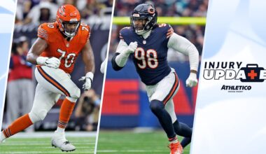Bears impacted by injuries on both sides of ball 