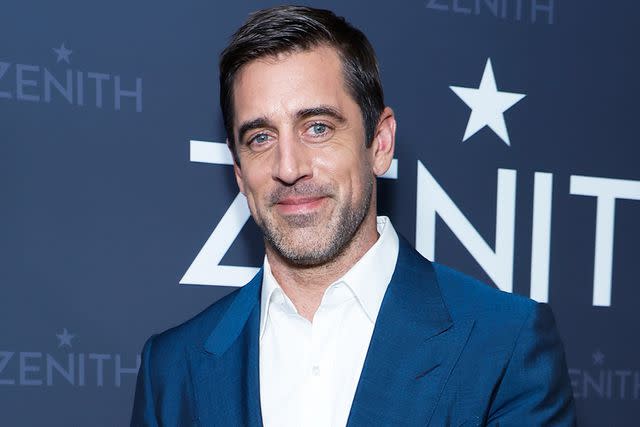 John Lamparski/Getty Aaron Rodgers at the Magic Room at the LVMH Tower on Oct. 30, 2023, in New York City.