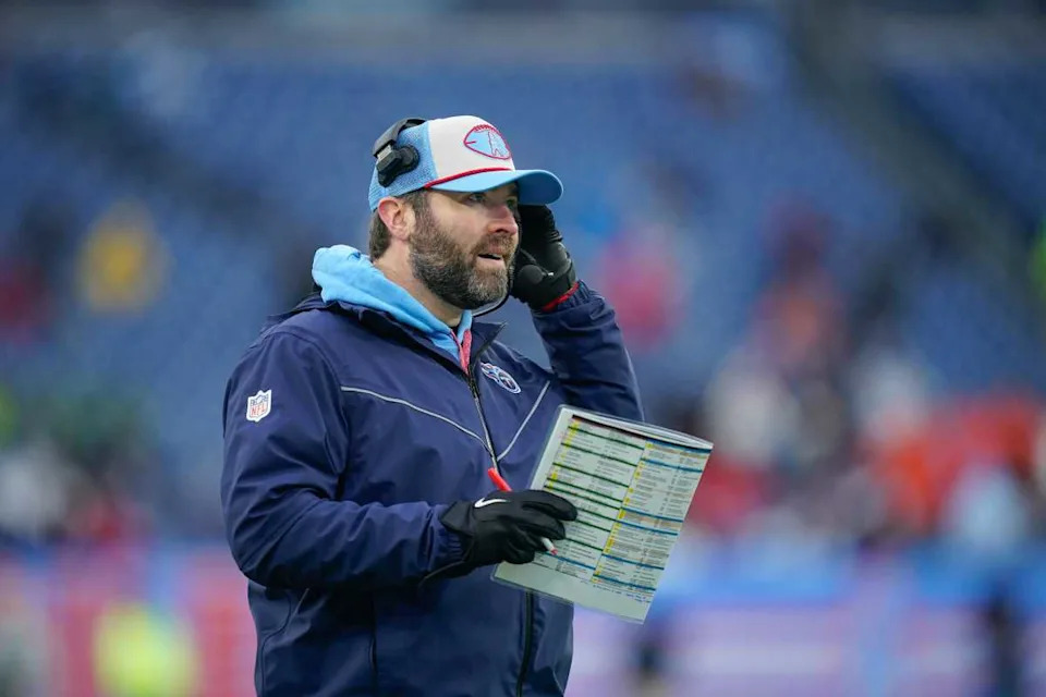 Tennessee Titans HC Brian Callahan.Denny Simmons &sol; The Tennessean &sol; USA TODAY NETWORK via Imagn Images
