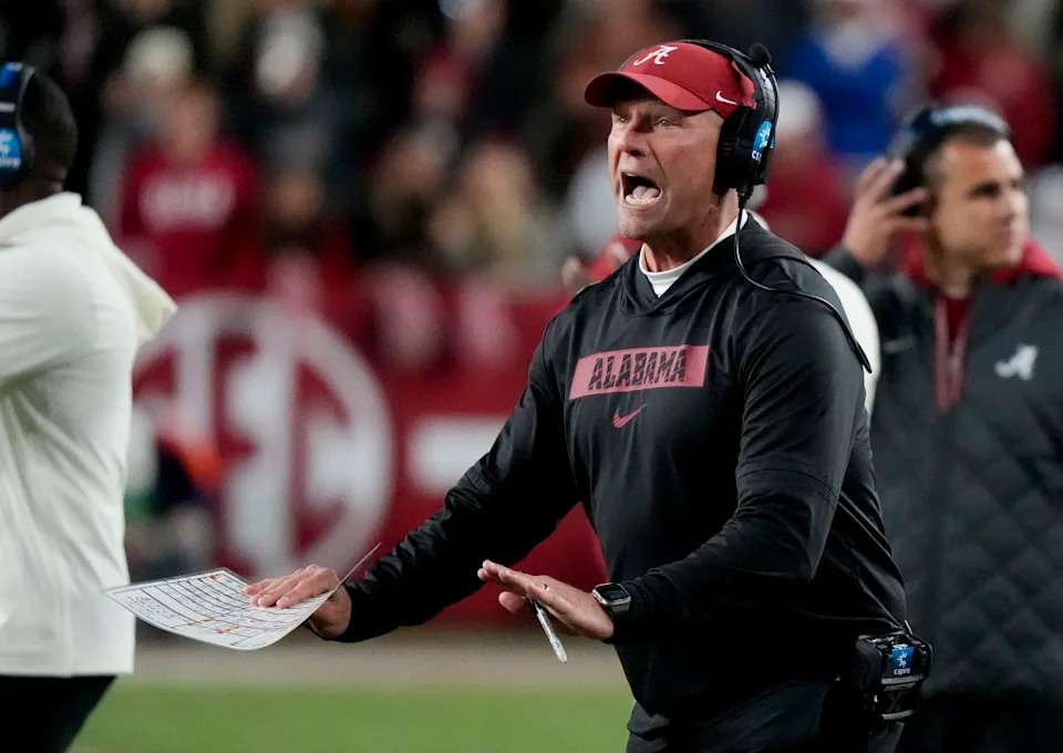 Alabama Crimson Tide head coach Kalen DeBoer Gary Cosby Jr&period;-Imagn Images
