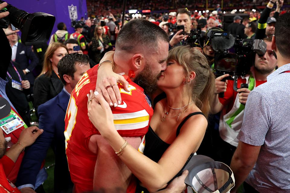 Fans on X speculated whether Kelce and Swift had secretly gotten married. Getty Images
