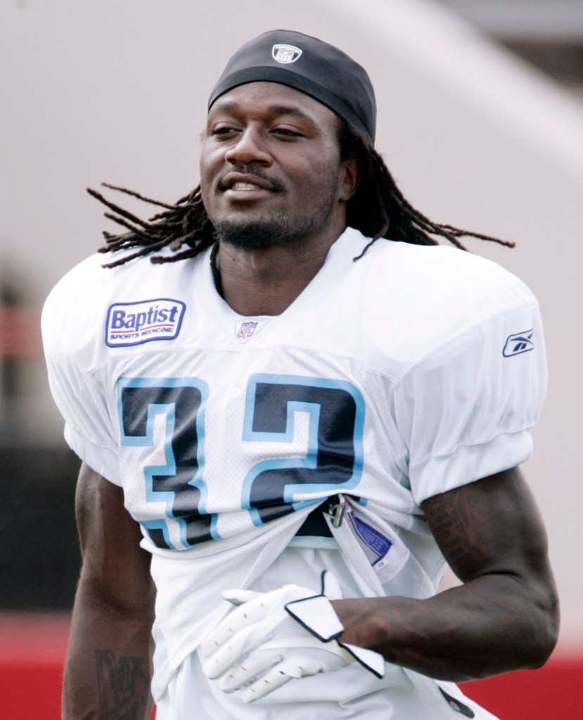 Adam "Pacman" Jones, Tennessee Titans cornerback, at training camp.