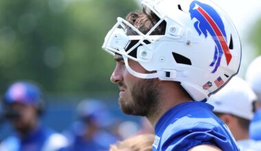 Minicamp Notebook | Tight ends have a day, Beane comments on James Cook's participation, Maxwell Hairston injury update 