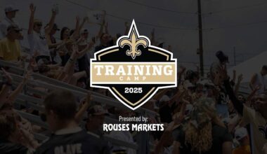 Saints announce schedule for 2025 Training Camp presented by Rouses Markets