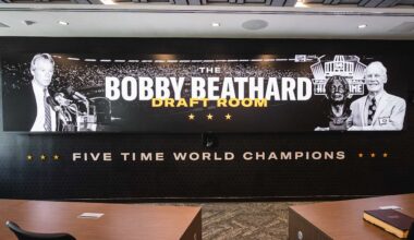 Beathard family reacts to unveiling of new Bobby Beathard Draft Room