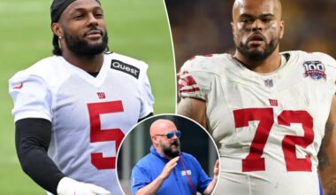 Giants players throw punches in fiery practice brawl