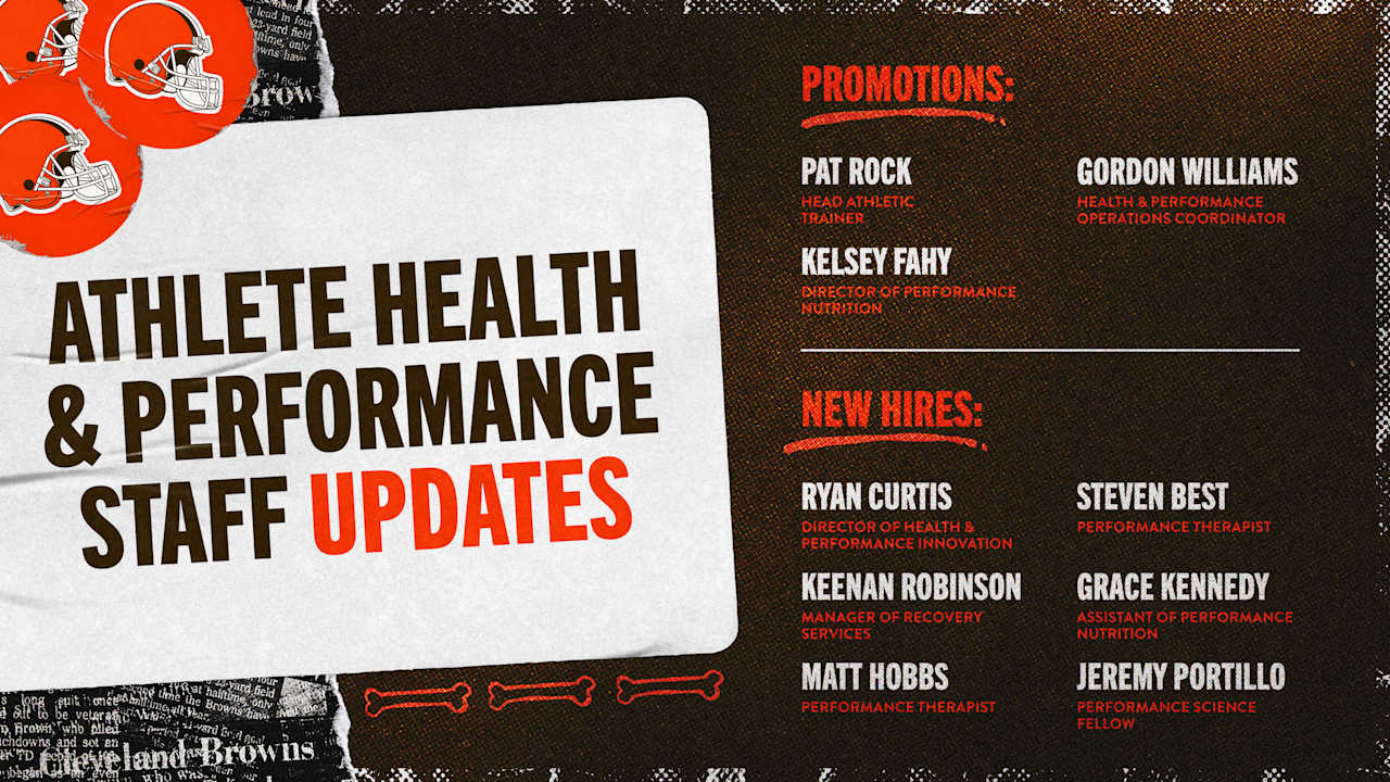Browns announce new hires and promotions to the Athlete Health and Performance Staff