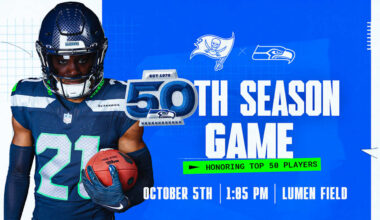 Seahawks To Host 50th Season Game Against Tampa Bay Buccaneers 
