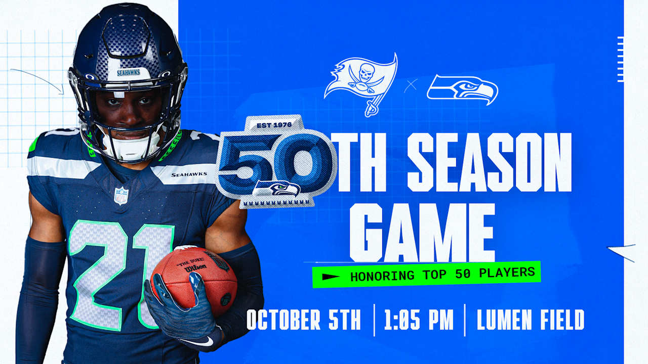 Seahawks To Host 50th Season Game Against Tampa Bay Buccaneers 