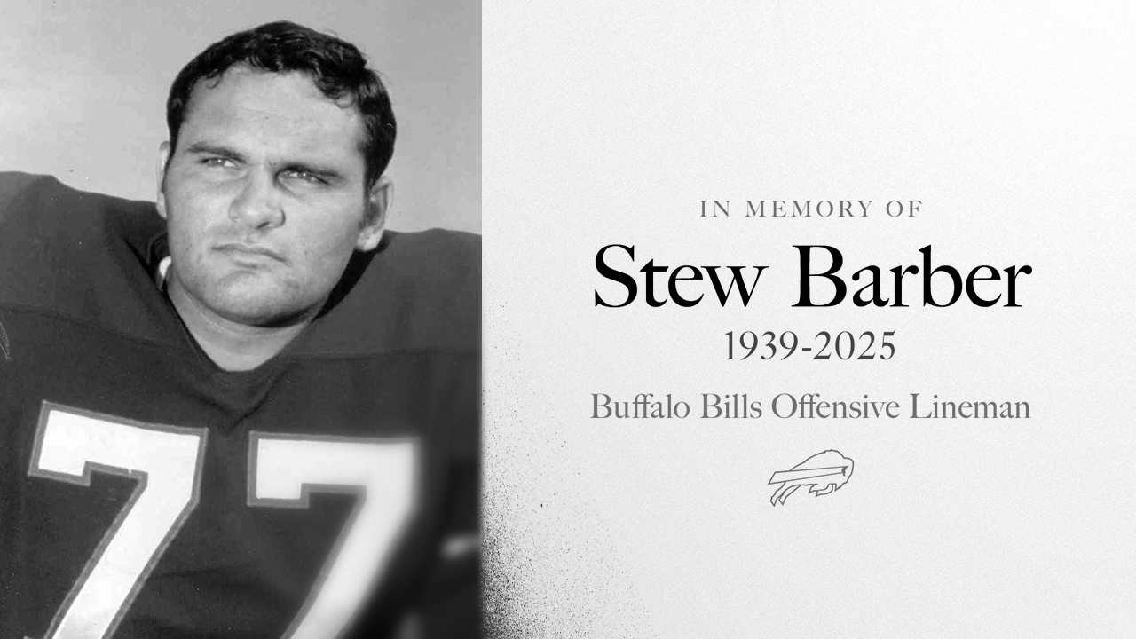 Bills remember two-time AFL Champ Stew Barber upon his passing