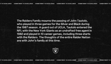 Raiders mourn the passing of John Tautolo