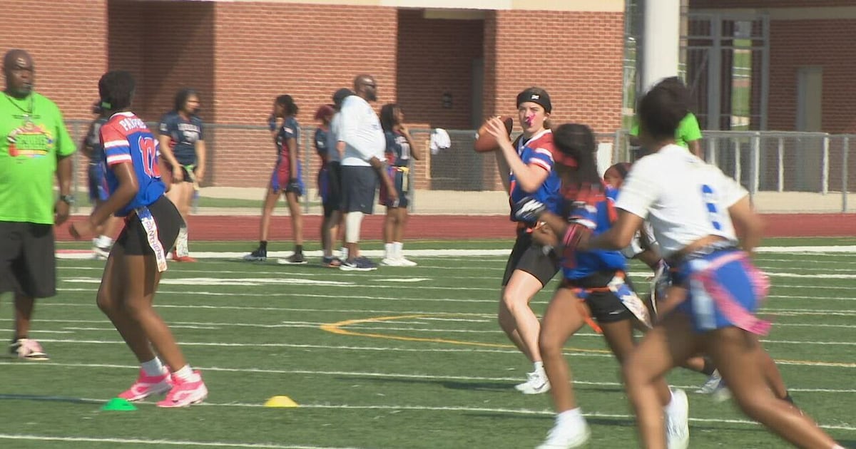 Shaq, Atlanta Falcons legends host girls flag football tournament – WSB-TV Channel 2