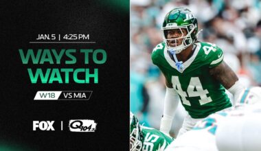 New York Jets vs Miami Dolphins Ways to Watch, Listen and Follow