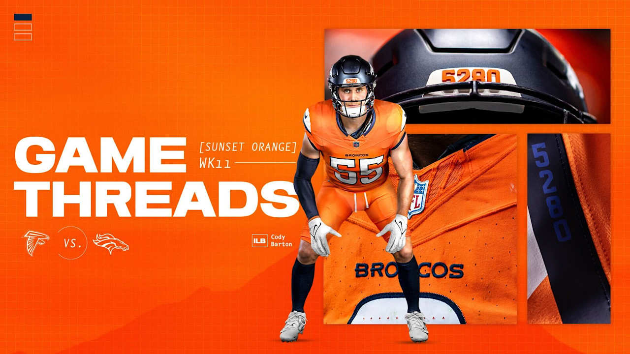 Broncos to wear Sunset Orange jerseys and pants vs. Falcons