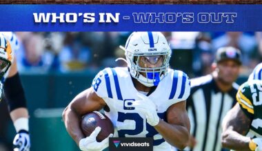 Colts rule out RB Jonathan Taylor for Week 6 game vs. Tennessee Titans