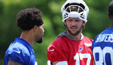 'Got some hardware' | Josh Allen is back on the field while Bills defense gets in productive first day of mandatory minicamp