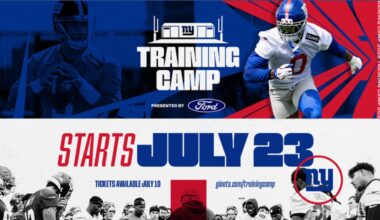 Giants announce 2025 open training camp dates