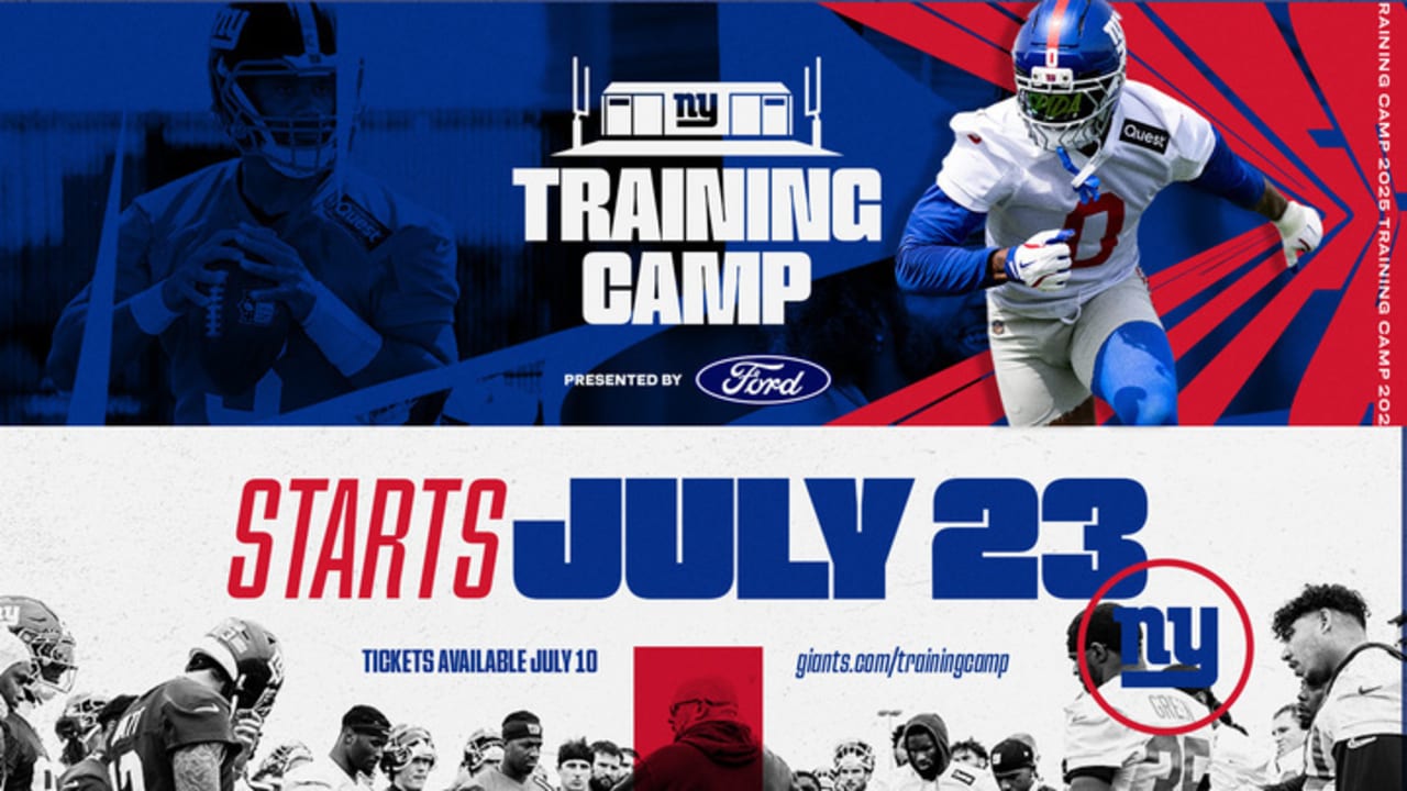 Giants announce 2025 open training camp dates