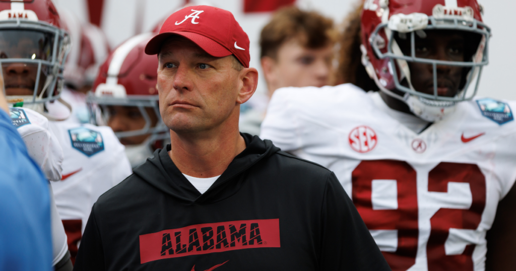 Alabama coach Kalen DeBoer offered some insight into when he might be close to naming a starting quarterback for the 2025 season.