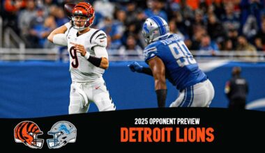 Bengals 2025 Opponents: Detroit Lions