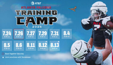 Falcons announce open practice dates