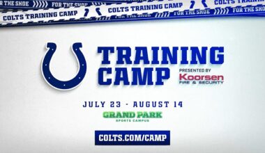 2025 Colts Training Camp at Grand Park to kick off July 23