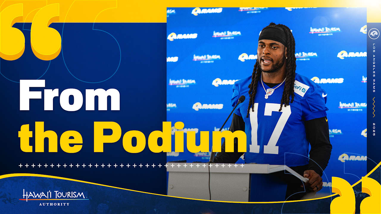 Rams head coach Sean McVay and wide receiver Davante Adams discuss Adams feeling 'rejuvenation', Jared Verse and Aaron Donald's workout, OTA observations ahead of 'Mauicamp' next week