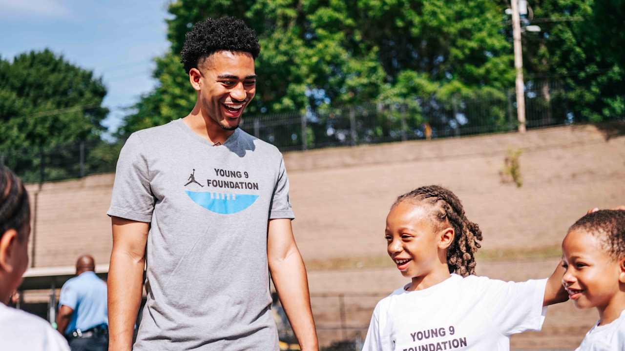 Bryce Young creates memories and important conversation with Young 9 Foundation camp