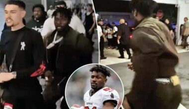 Antonio Brown takes shot at media as attempted murder warrant waits