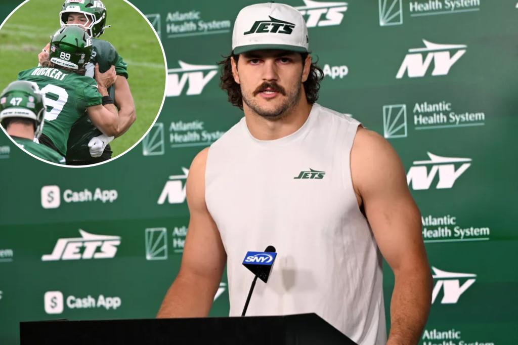 Jets' Jeremy Ruckert excited to be reunited with Justin Fields