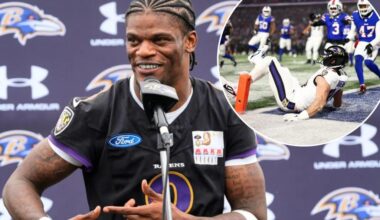 Lamar Jackson wasn't happy with Mark Andrews' treatment after Ravens playoff debacle