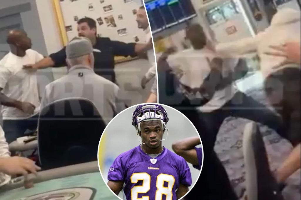 Adrian Peterson gets in fistfight over poker hand dispute