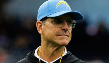 Jim Harbaugh undergoes heart procedure during NFL offseason after Los Angeles Chargers coach's sideline scare