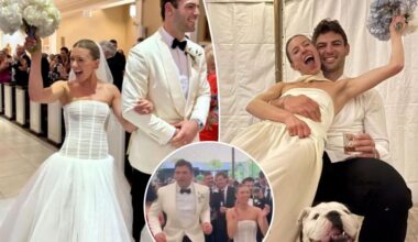 Cole Kmet gets married to longtime girlfriend with teammates, rival on hand