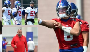 Observations from the Giants’ spring program: Jaxson Dart flashes, pass rush ceiling, Brian Daboll’s attitude - New York Post