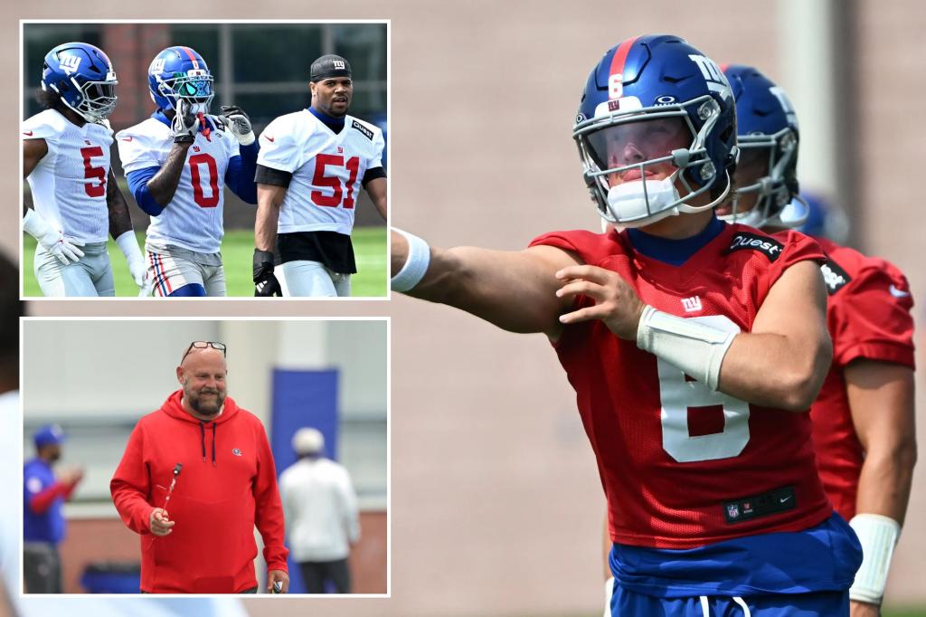 Observations from the Giants’ spring program: Jaxson Dart flashes, pass rush ceiling, Brian Daboll’s attitude - New York Post