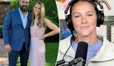 Kylie Kelce chides 'drooling' Jason Kelce fans fawning over 'thirst traps'