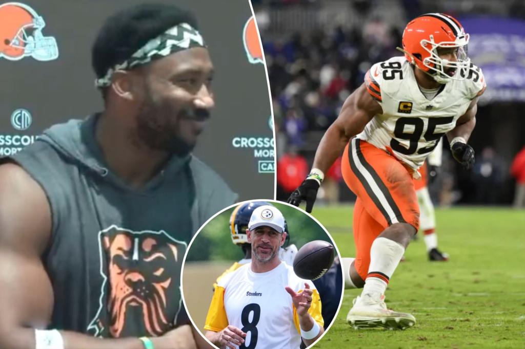 Myles Garrett can't wait to put Aaron Rodgers 'in the graveyard'