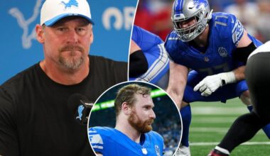 Dan Campbell's emotional reaction to Frank Ragnow's retirement
